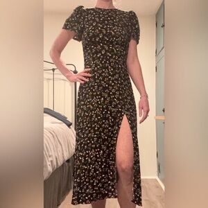 Floral Maxi Dress with Slit